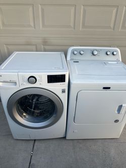LG washer and Maytag gas dryer set