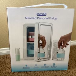 Mirrored Personal Portable Fridge 