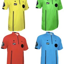 NEW! 4-Pack Official Sports Men's USSF Pro Shirt Medium Soccer Referee Jersey Uniform M