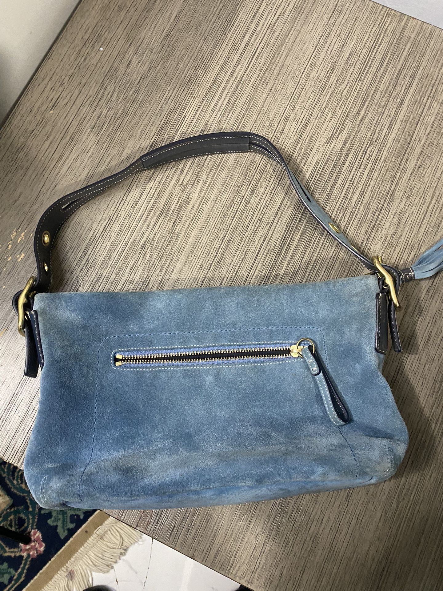 Coach women’s purse/handbag Suede Blue Coach Womens Purse 