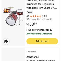 Drum Set Junior half Price