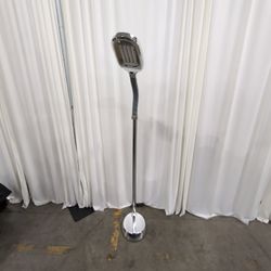 Chrome Metal Adjustable Gooseneck Floor Lamp