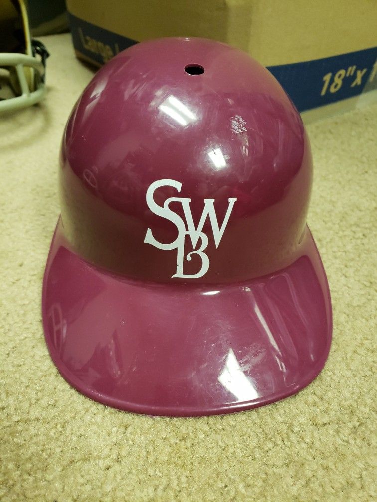 Vintage Scranton Wilkes-Barre SWB Red Barons Rail Riders Helmet