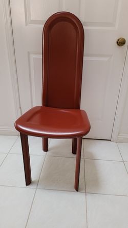 Red leather chair
