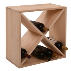 Wine Rack Stackable Wine Storage 24 Bottle for Cube Bar Cellar Kitchen, NEW 
