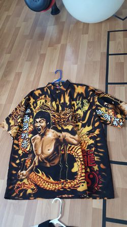 Xxl bruce lee button shirt