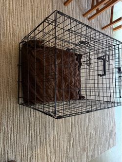 Dog Cage w/ Comfortable Pad – Easy Fold Design