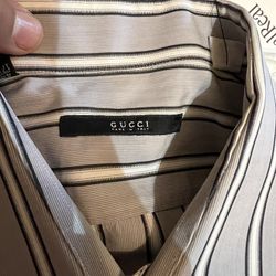 Gucci Shirt - Stripes Grey White