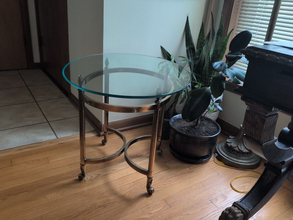 Brass Gold Little Table