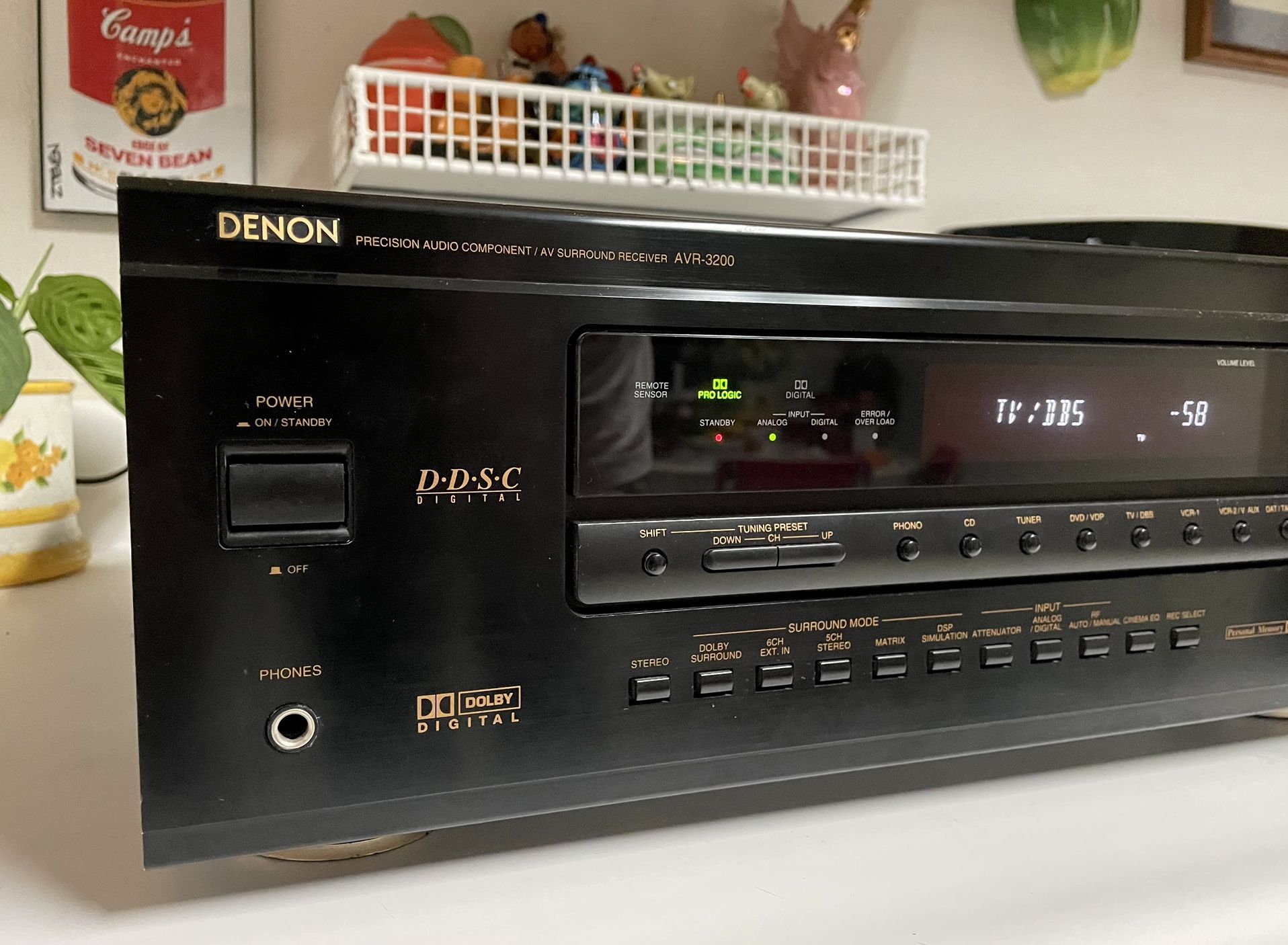 Denon AVR-3200 105w / Channel Dolby Digital Pro - Precision Audio Video Receiver Made In Japan