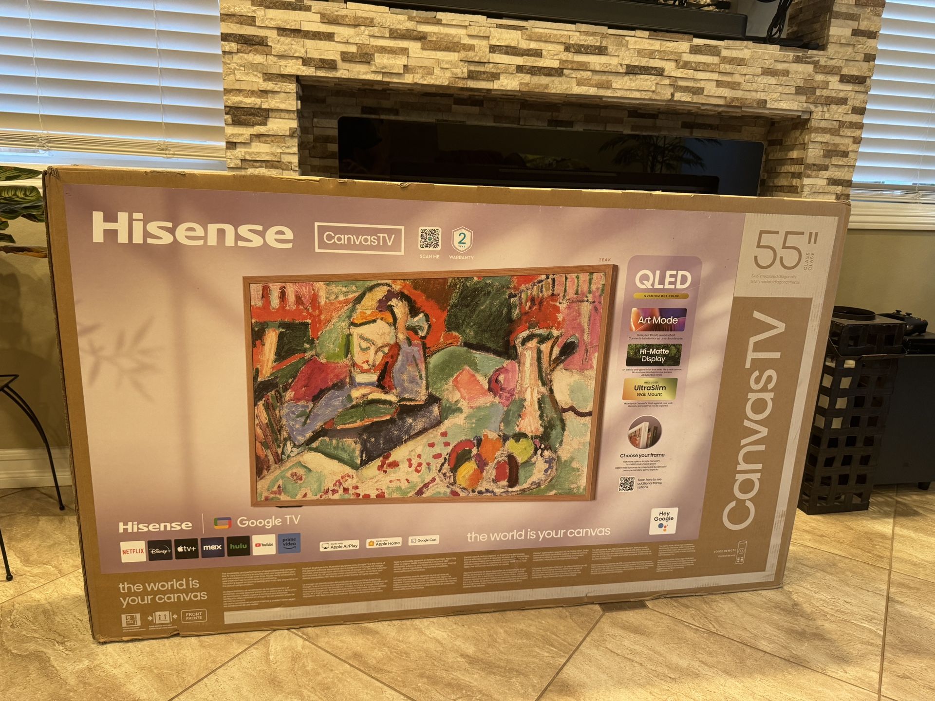 Hisense 55-Inch Class QLED Canvas Tv