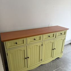 5ft Farmhouse Cabinet – Solid Wood Storage