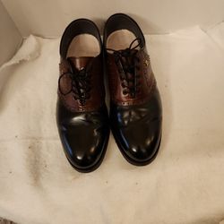 Footjoy Classics Spikeless Golf Shoes Men's Size 11 D Black Brown Leather 55434