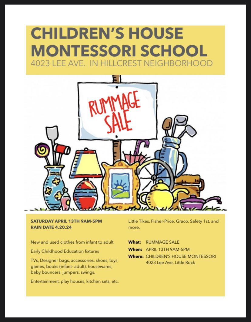 Children’s House Montessori Rummage Sale 