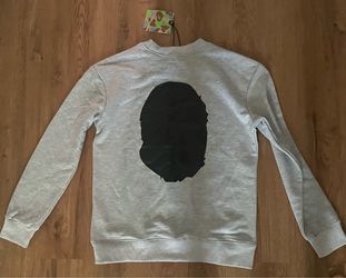 BAPE Ape Head Crewneck Sweatshirt Grey