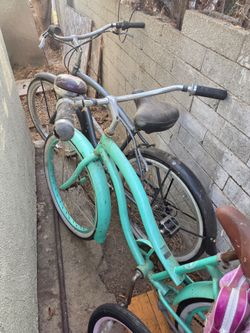 2 Beach Cruiser Bicycle and 2 girl bicycle