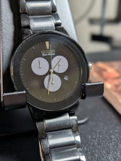 Citizen Eco-Drive Black Chronograph Watch H504-S086914