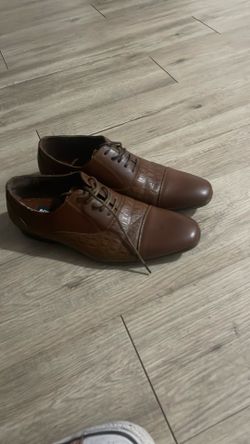 BONAFINI Brown Cap Toe Oxford Dress Shoes Men’s