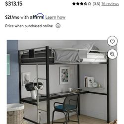 Read Description New Twin Daybed With Desk $130 Firm Price Mattress Not Included 