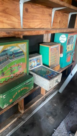 Vintage coin operated arcade games