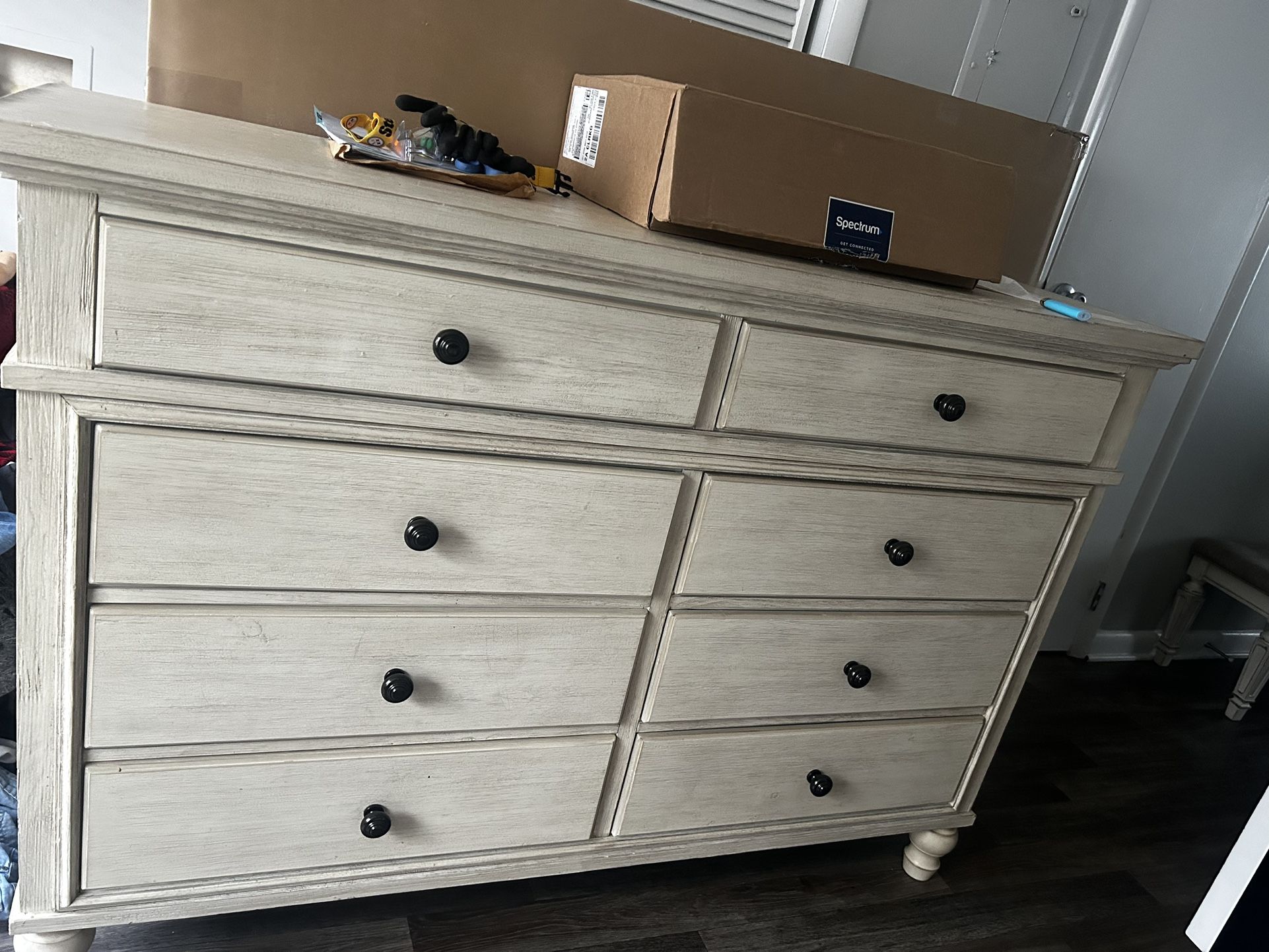 Real Wood Dresser, Mirror, And Nightstand
