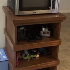 Hand Built Three Shelf Cabinet