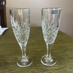 Dublin Set Of 2 Chrystal Champagne Flutes