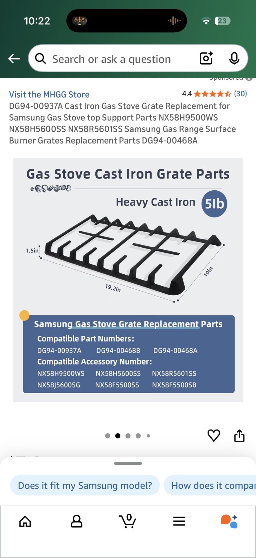Cast Iron Gas Stove Grate Parts