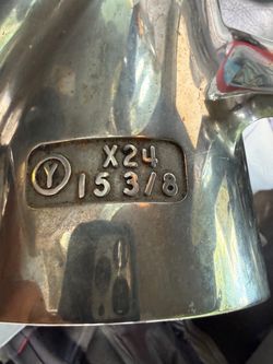 Chrome Steel Wheel Rim 15 3/8