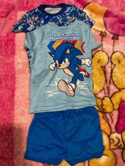 Sonic hedgehog boy pjs