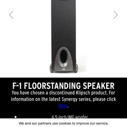Klipsch F1 Front Speaker Pair 2