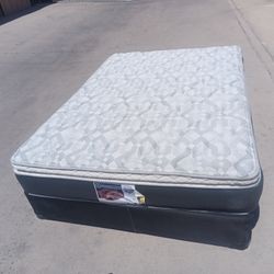 Full Pillowtop Mattress And Box Spring