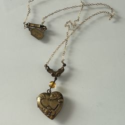Brass Locket -16” Chain Perfect For Valentines Day