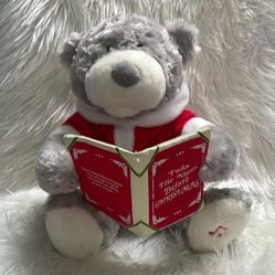 Cuddle barn Story time animated Christmas Story Teddy bear