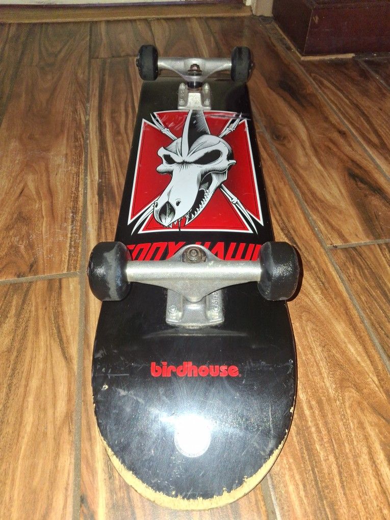 vintage tony hawk bird house skateboard