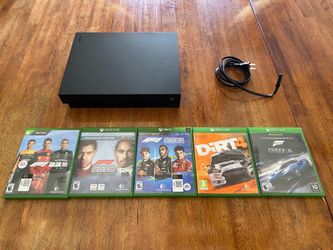 Xbox One X + Racing Games Lot