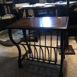 End Table Magazine Rack