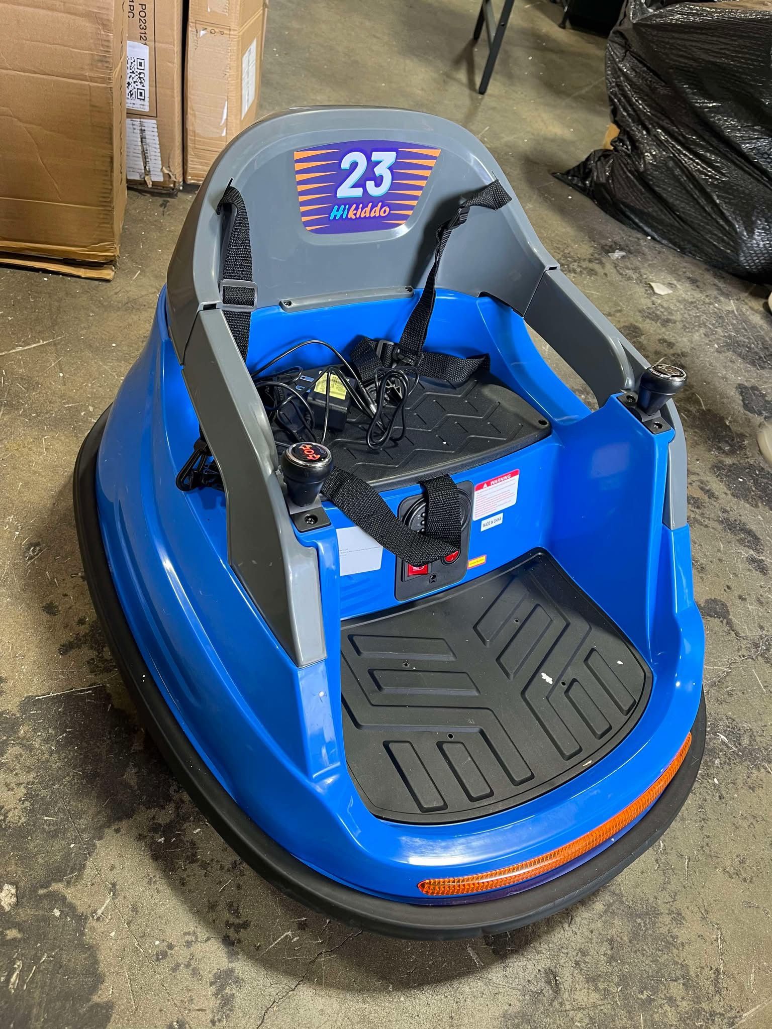 Hikiddo Bumper Car for Kids, 12V Ride on Toys Electric Bumper Car for Toddlers   NO REMOTE CONTROL