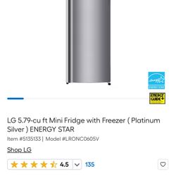 New - Mini Fridge w/Freezer