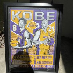 Kobe Framed Poster