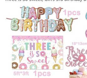 3rd Birthday Backdrop 