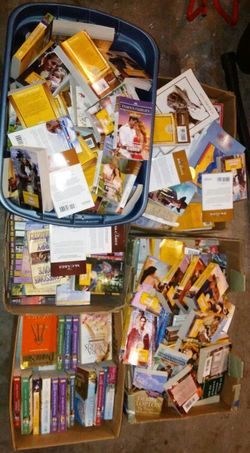 5 BOXES BRAND NEW BOOKS!!