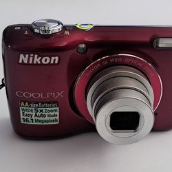 Nikon Coolpix L26 Red Camera
