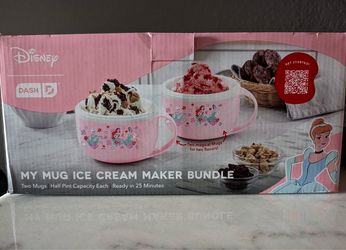 New Disney Dash Princess Mug Ice Cream Maker Set
