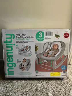 Ingenuity Keep Cozy 3-in-1 Grow With Me Bounce & Rock Seat