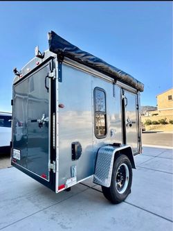 5x8 Custom enclosed trailer camper off grid