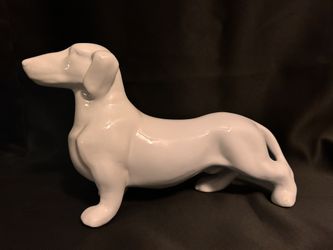 Daschund Porcelain Decor