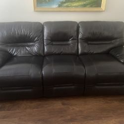 Leather Recliner Couch 