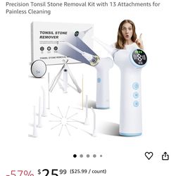 Electric tonsil stone remover