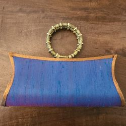 Vintage Silk Clutch from India